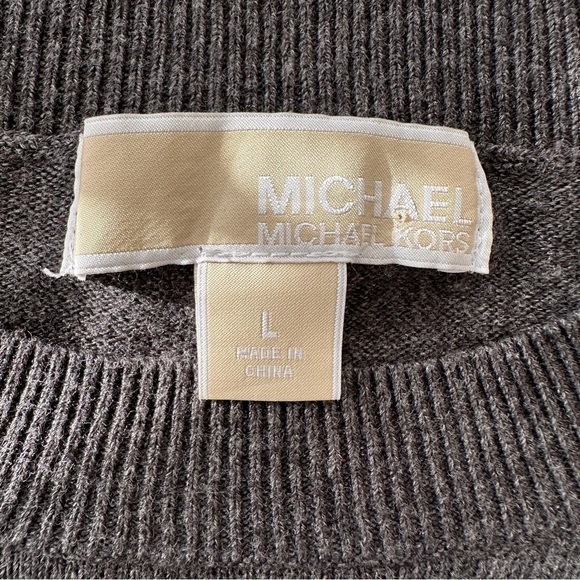 Michael Kors sweater  with long sleeves and crew neckline, cotton blend - Picture 7 of 9